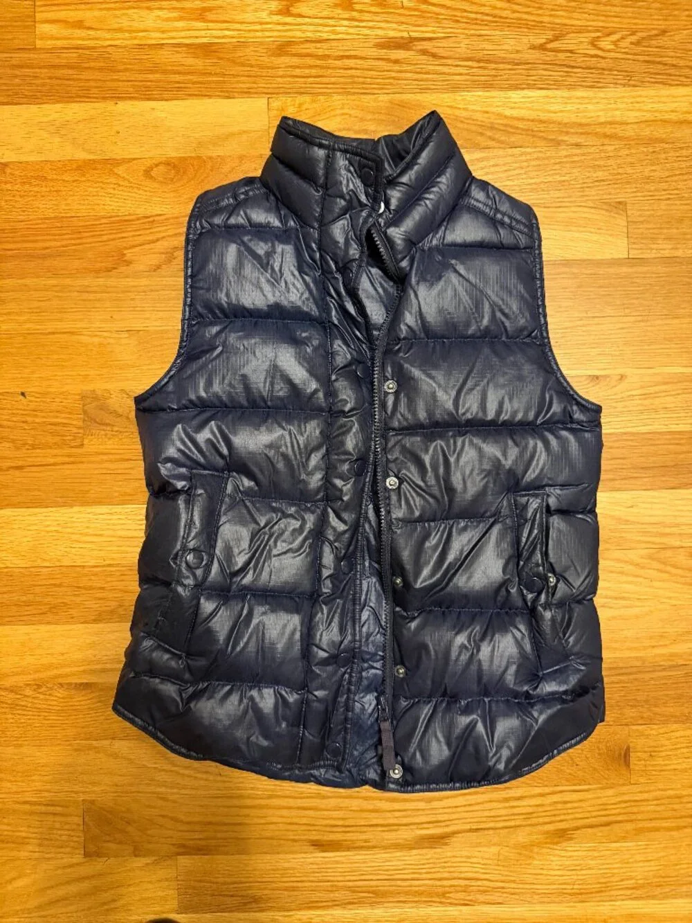 J. Crew Shiny Puffer Down Vest